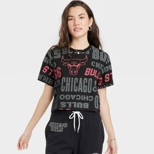 NBA Chicago Bulls Crop Tee NWT